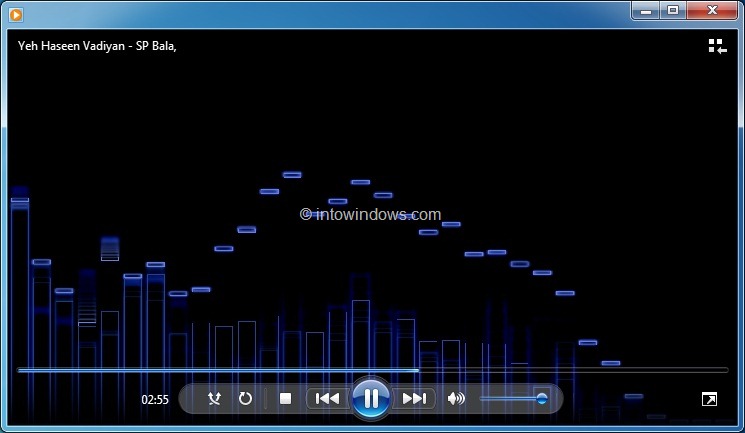 windows media player visualizations for whole pc